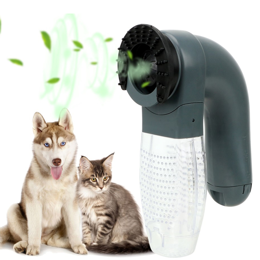 Elektrische Pet Hair Sucker Draagbare Stofzuiger Bont Haar Remover Borstel Kat Hond Kam Grooming Zuig Apparaat Huisdier Accessoires