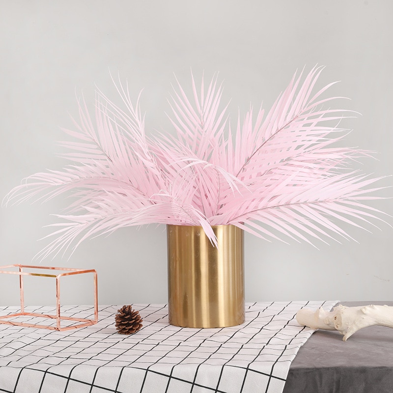 Palm boomtak kleurrijke bladeren plastic Artificil planten faux gebladerte voor bruiloft decoratie jungle party decor