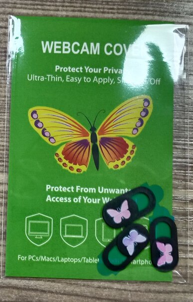 3Pcs Vlinder Of Daisy Webcam Cover Telefoon Privacy Beschermende Cover Laptop Lens Occlusie Privacy Cover: Butterfly