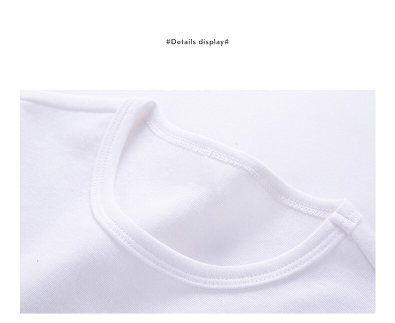 Vidmid bebê meninos meninas crianças algodão camiseta casual primavera branco roupas para crianças meninos meninas topos crianças camisetas 7116 02