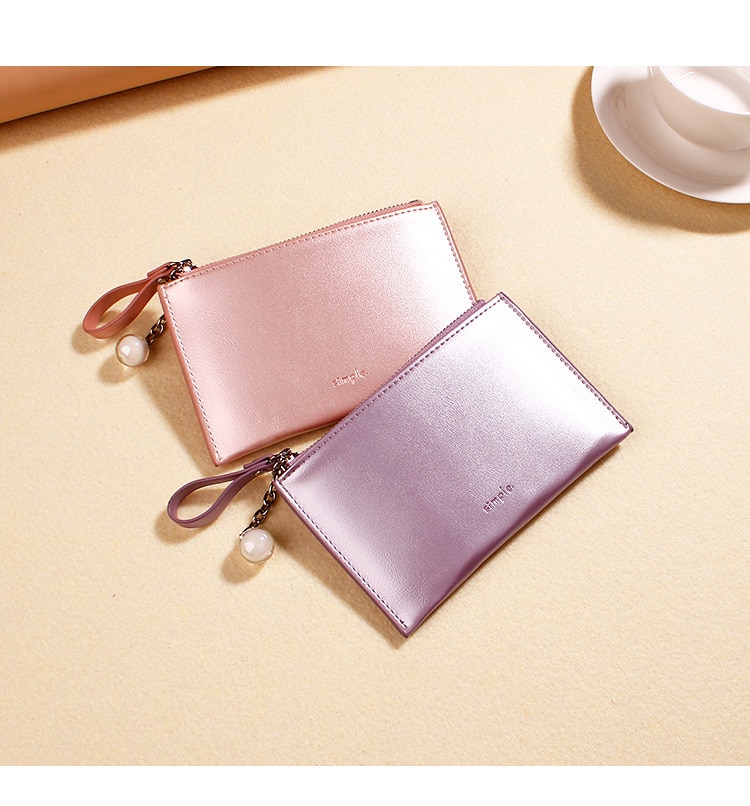 Draagbare Holografische Portemonnee Vrouwen Mini Portemonnee Vrouwelijke Clutch Bag Vrouwen Portefeuilles Portemonnees Rits Broekzak Kaarthouders Carteras