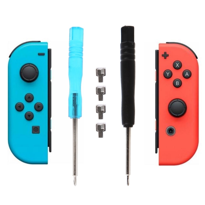 L/R Metal Lock Gesp Schroevendraaier Reparatie Tool Kit Voor Nintendo Switch Ns Vreugde Con