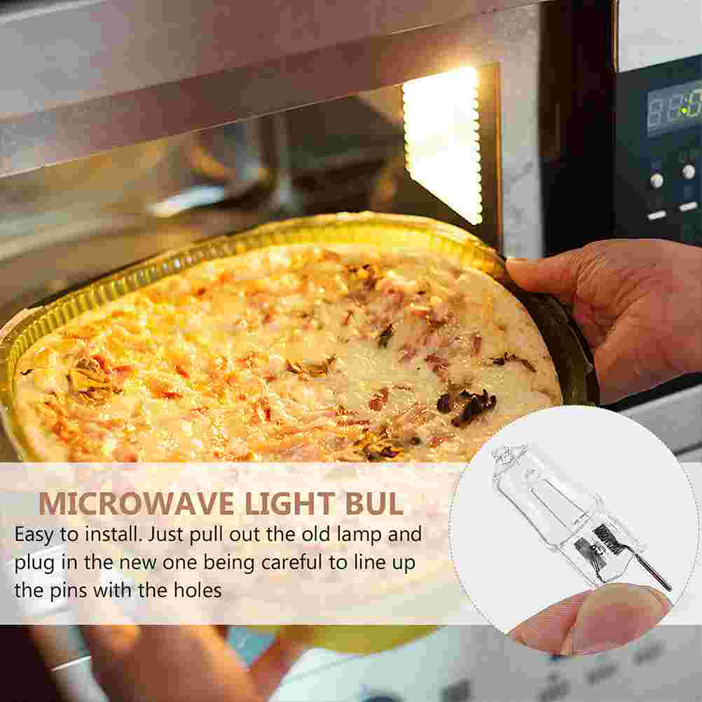 5Pcs G8 Halogen Bulb Bulbs 120V 20W Halogen House Hold Light Bulb Range Hood Lights Chandeliers Light Bulbs Microwave Ovenrange
