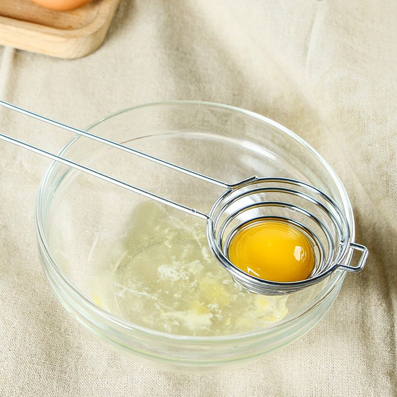 Stainless Steel Egg Yolk Separator Egg White Divider Cooking Tool Kitchen Gadgets WXV