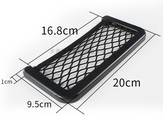 RV storage net storage net pocket black storage bag mobile phone net pocket: Size B