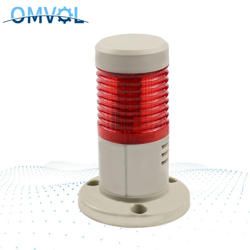 LED Industrial red Signal Tower Warning Lamp Stack Light Alarm Apparatus 12V 24V 110V 220V
