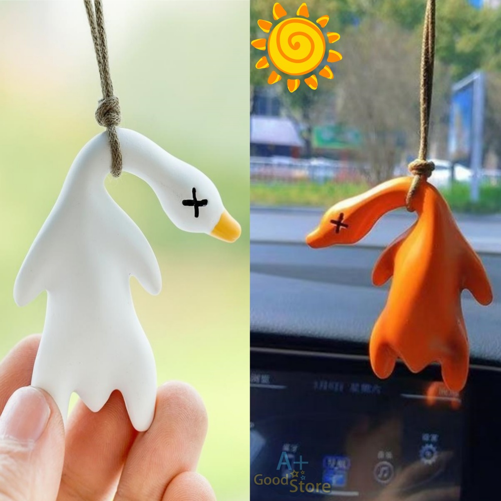 Kleurverandering Eend Sleutelhanger Beijing Gebraden Eend Sleutelhanger Tas Hanger Grappige Auto Ornament Decoratie Achteruitkijkspiegel Accessoires