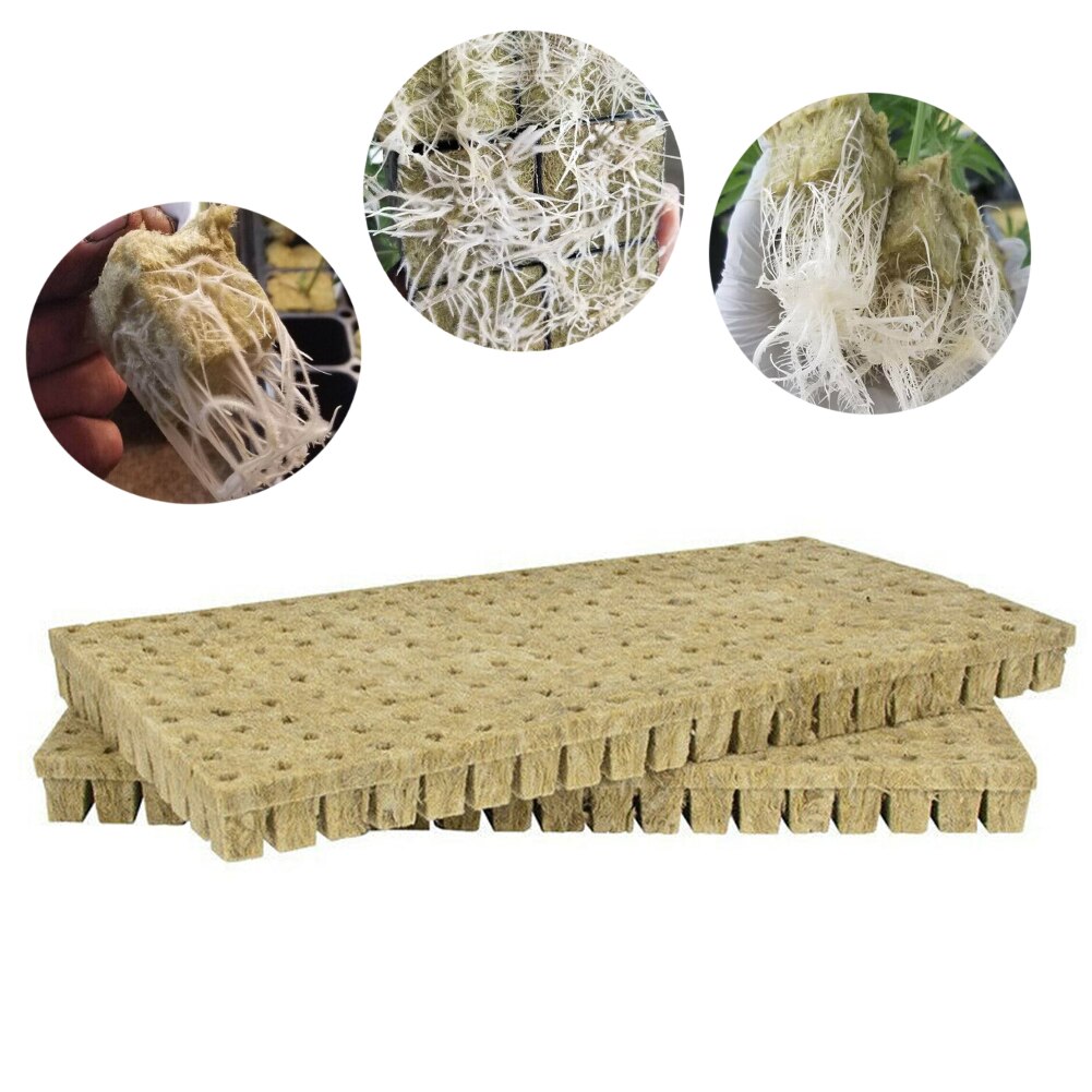 Garden Media Greenhouse Compress Base Rockwool Cubes Mini Soilless Cultivation Blocks Ventilative Multifunction Hydroponic Grow