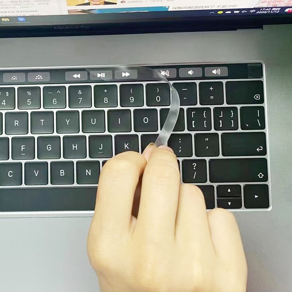Touchbar folia ochronna naklejka na nowy Macbook zawodowiec 13 15 16 cal dotykowy pasek 2019/2020 zawodowiec A2289 A2251 A2141 A1990 A1707 A1706