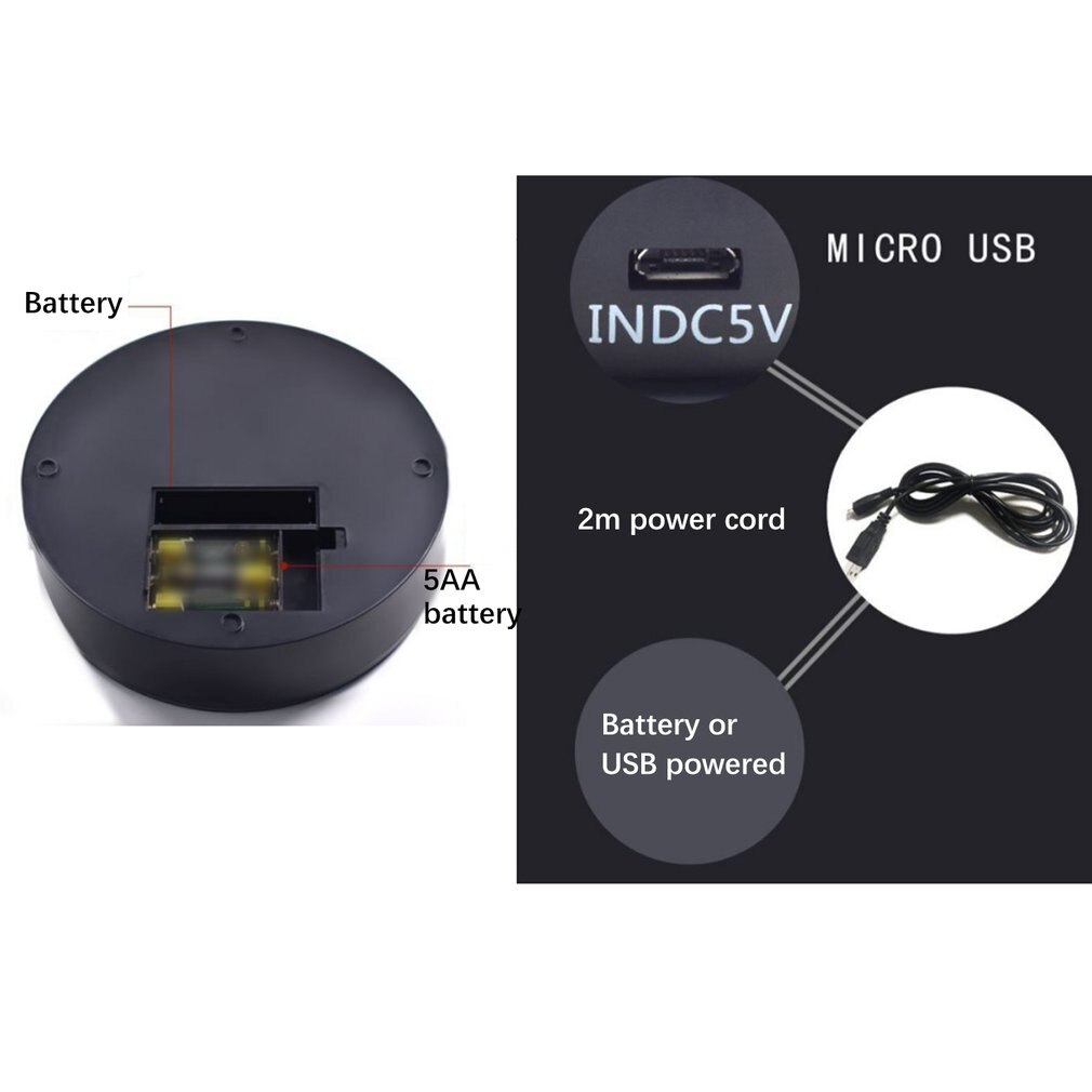 238 Motorized Rotating Display Stand Jewelry Turntable Acrylic Surface Turntable Rechargeable For Model Hobby Product