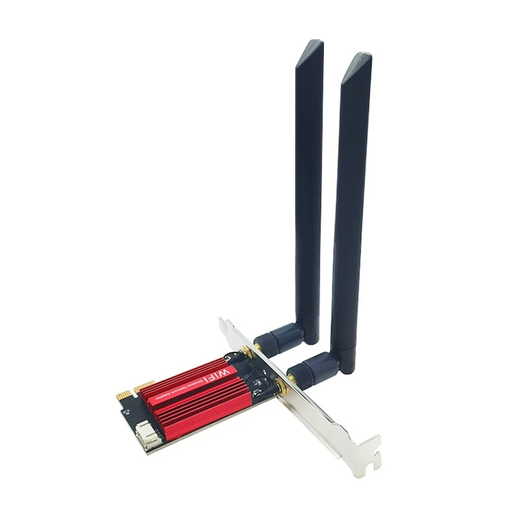 1200Mbps PCI-E Wireless Adapter Network Card Dual Band 2.4G/5GHz 802.11AC For Bluetooth 4.0 Desktop Laptop Windows 7/8/10/11