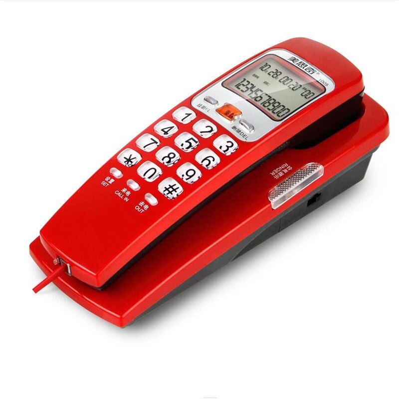 Wandmontage Wired Snoer Telefoon Desktop Telefoon Kantoor Vaste Home Vaste Telefoon Caller Id: 1