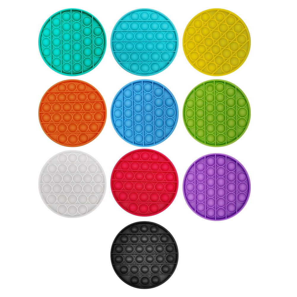 Push Pops Bubble zabawka sensoryczna autyzm potrzebuje Squishy Stress Reliever zabawki antystresowe wyskakuje Fidget Reliever stres wycisnąć zabawka