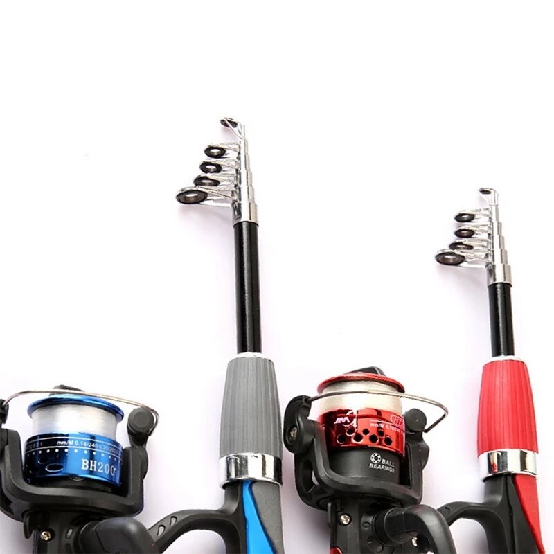 Fishing Rod and Reel Set Casting Fishing Rods Carbon Ultra Light Rod with Mini Spinning Reels Fishing Tackle Set