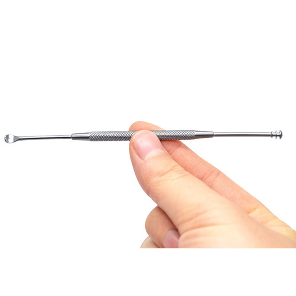 Double-ended Stainless Steel Spiral Ear Pick Spoon Ear Wax Removal Cleaner Ear Care Tool Kit Multifunction Portable