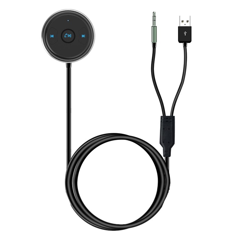 AUX Car Bluetooth Adapter Audio Receiver 4.1 Support Hands-Free Calling: Default Title
