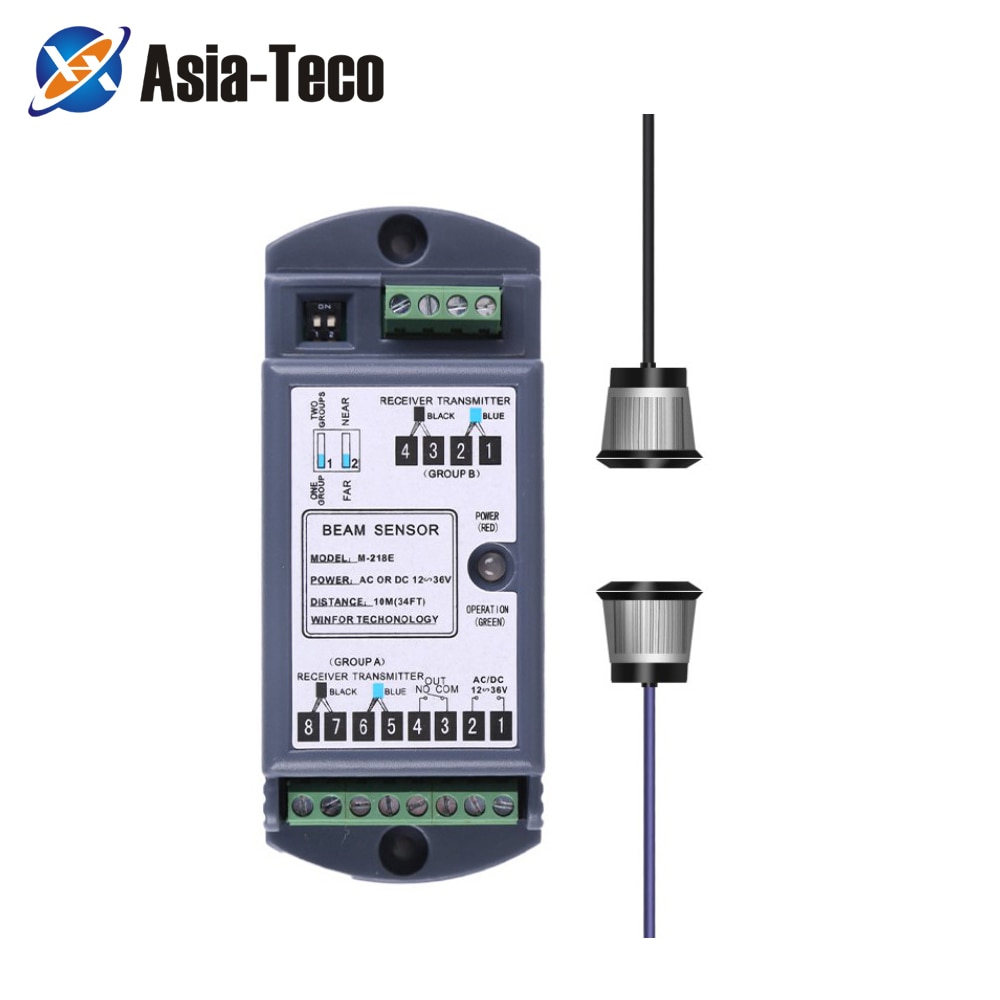 Photoelectric Beam Sensor 10m 90-degree infrared electronic Safety Light automatic door Anti-pinch safety beam sensor