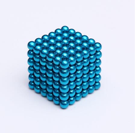 216 Pz/set 3D Magia Magnete Magnetico Blocchi Balls Sfera Cubo Perline di Costruzione Giocattoli Partito FAI DA TE Decorazione Accessori Per La Casa: Cielo Blu