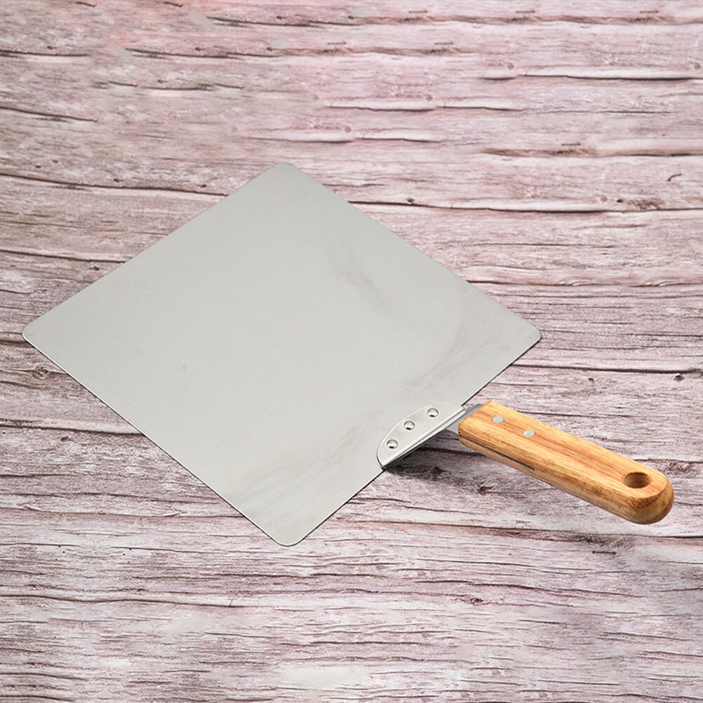 Stainless Steel Wood Handle Pizza Shovel Pizza Transferring Shovel Kitchen Gadget