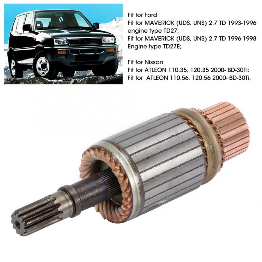 Starter Motor Starter Armature Replacement Accessories Fit for Nissan Atleon/Cabstar 2130-61004 Electrical Components Starter
