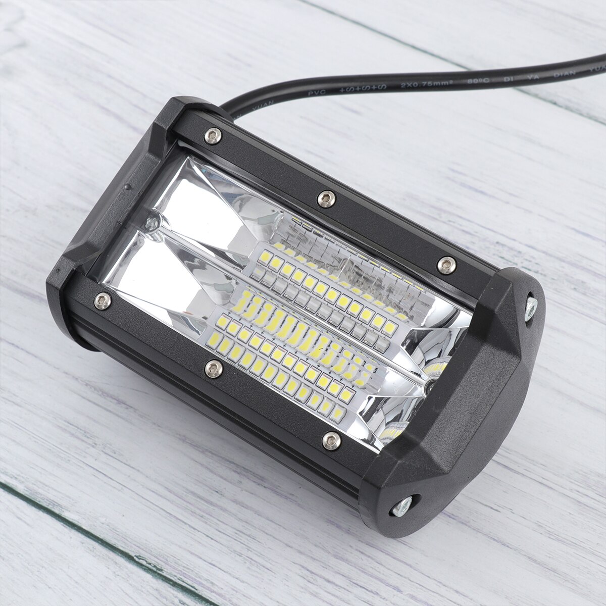 2 Stuks Professionele Auto Werk Licht 6000K 5 Inch 72W Aluminiumlegering Koplamp Rijden Lamp Voor Auto Boot a35