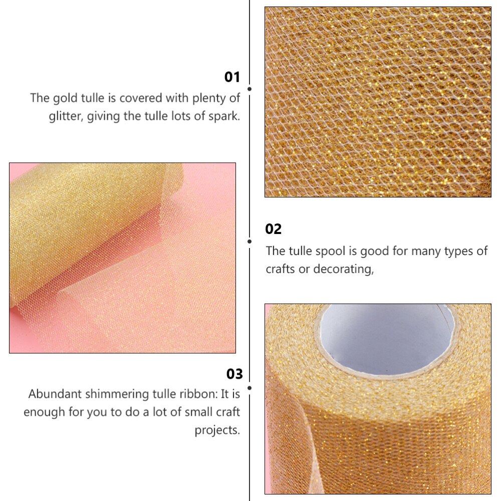 2 rollen wikkelaccessoire tule voor doe-het-zelf knutselen decoratieve tule rol tule linten spoel voor knutselen