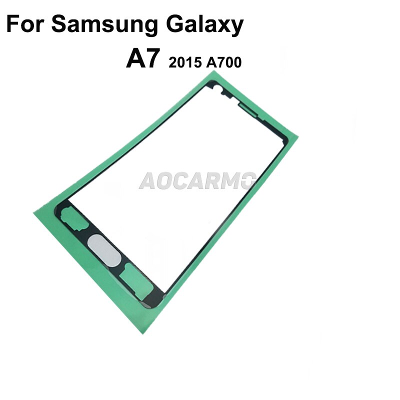 Aocarmo robić Samsung galaktyka A7 (2015) A700 A8 (2015) A800 taśma klejąca ekran samoprzylepna LCD przednia naklejka