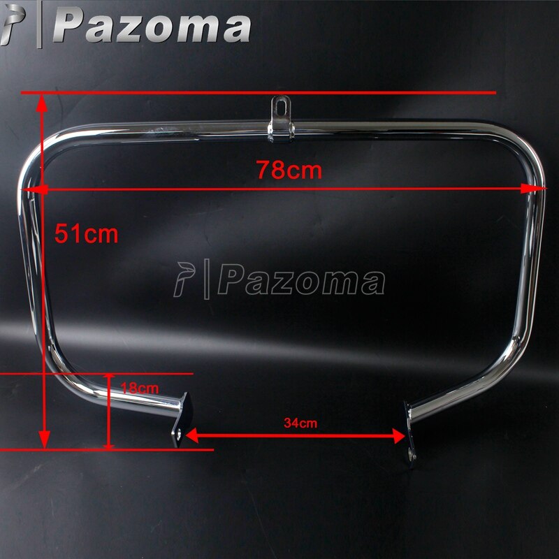 Chrome Motorcycle Engine Guard Protector Highway Crash Bar for Honda Shadow Aero VT 750 750C 400 2004 VT750 VT400 Bumper