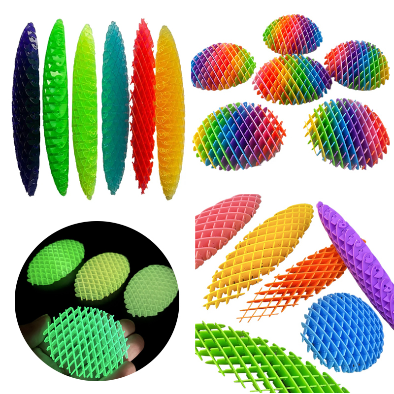 Brinquedo Elástico Fidget Worm Stress-Relief, Pequeno Brinquedo de Cura, Produto Criativo, Decoração, Pode Ser Jogado, Malha
