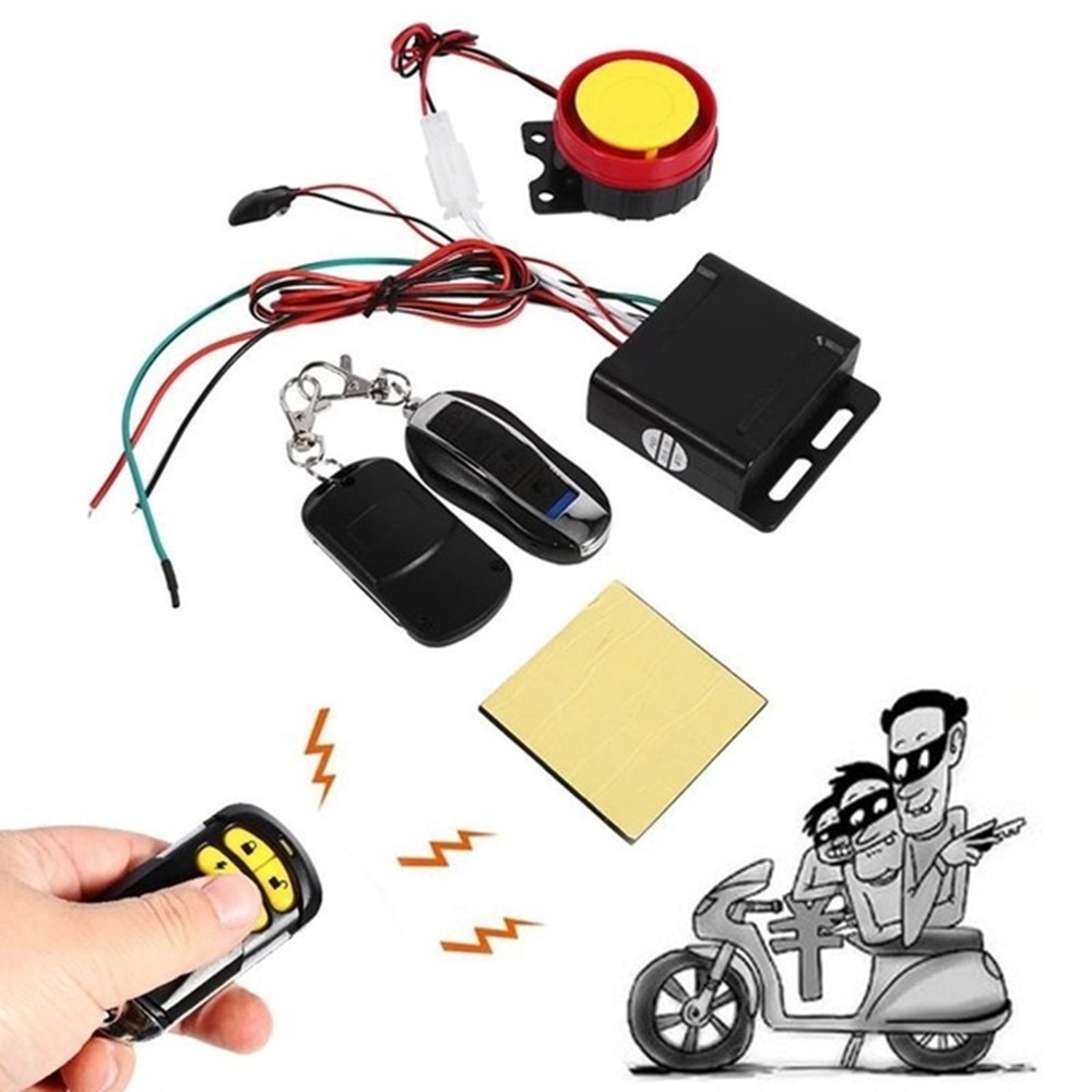 Motorfiets Scooter Anti-Diefstal Alarmsysteem Motor Dubbele Afstandsbediening Universele