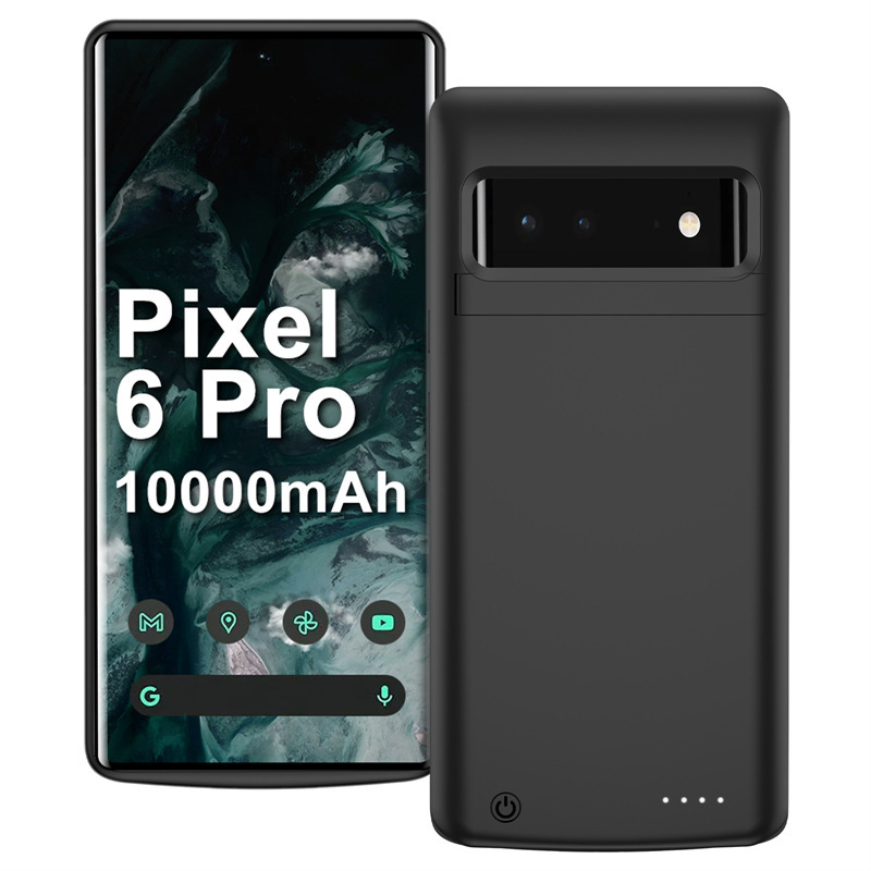 Kabellose ladehülle 10000 google Pixel 8 Profi ( 7 6 Profi): Lavendel