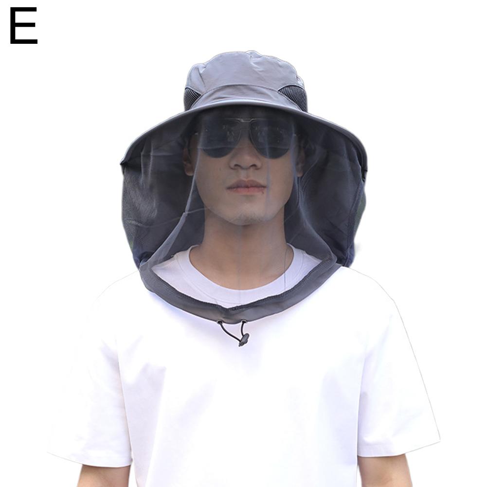 Opvouwbare muggenhoed met verborgen net Mesh Repellent Insect Bee Protection Casual Outdoor Zonnebrandcrème Vismuts Panamahoed