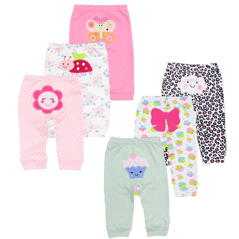 6 Stks/partijen Baby Boy Broek Casual Mid Baby Leggings Unisex Katoenen Baby Broek