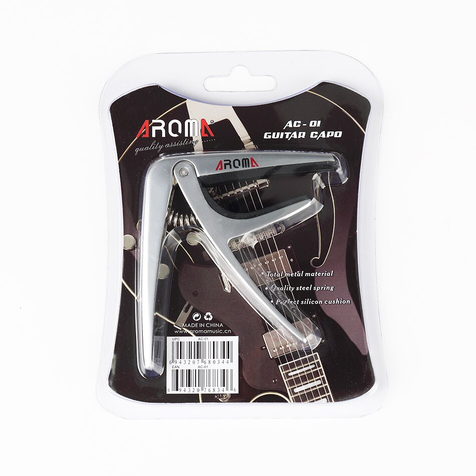 Aroma AC-01 Professionele Exclusieve Zware Gitaar Capo Clamp Key Clip Voor Akoestische Gitaar Elektrische Gitaar Ukulele