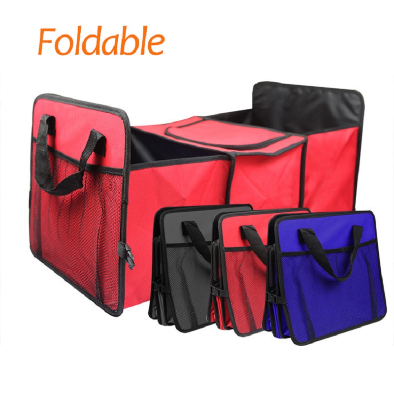 Car Trunk Organizer Storage Box Collapsible Non-Slip Auto Cargo Storage Container Toys Food Storage Bag Car Stowing Tidying