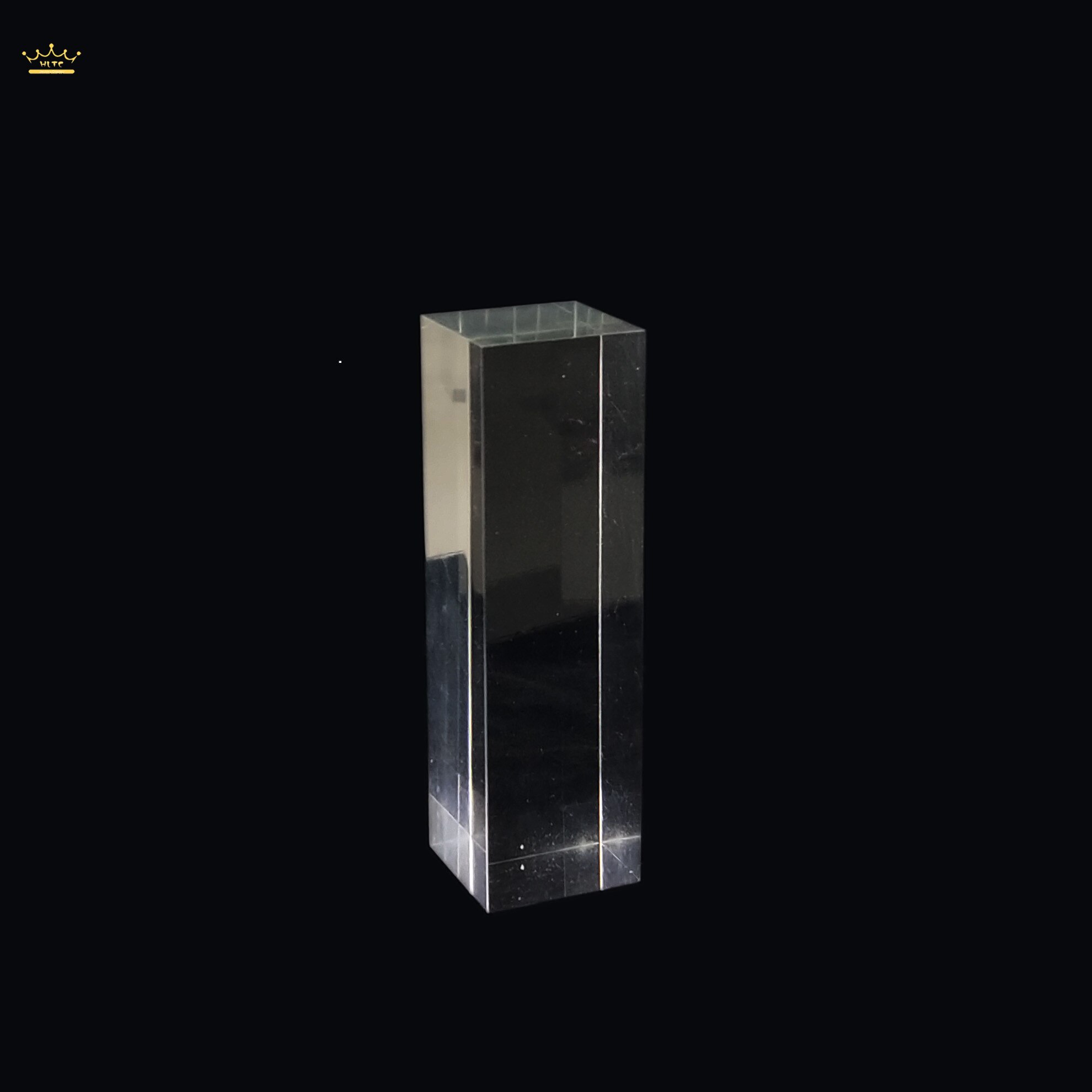 Column transparent acrylic square jewelry display ring earrings booth: 10cm high