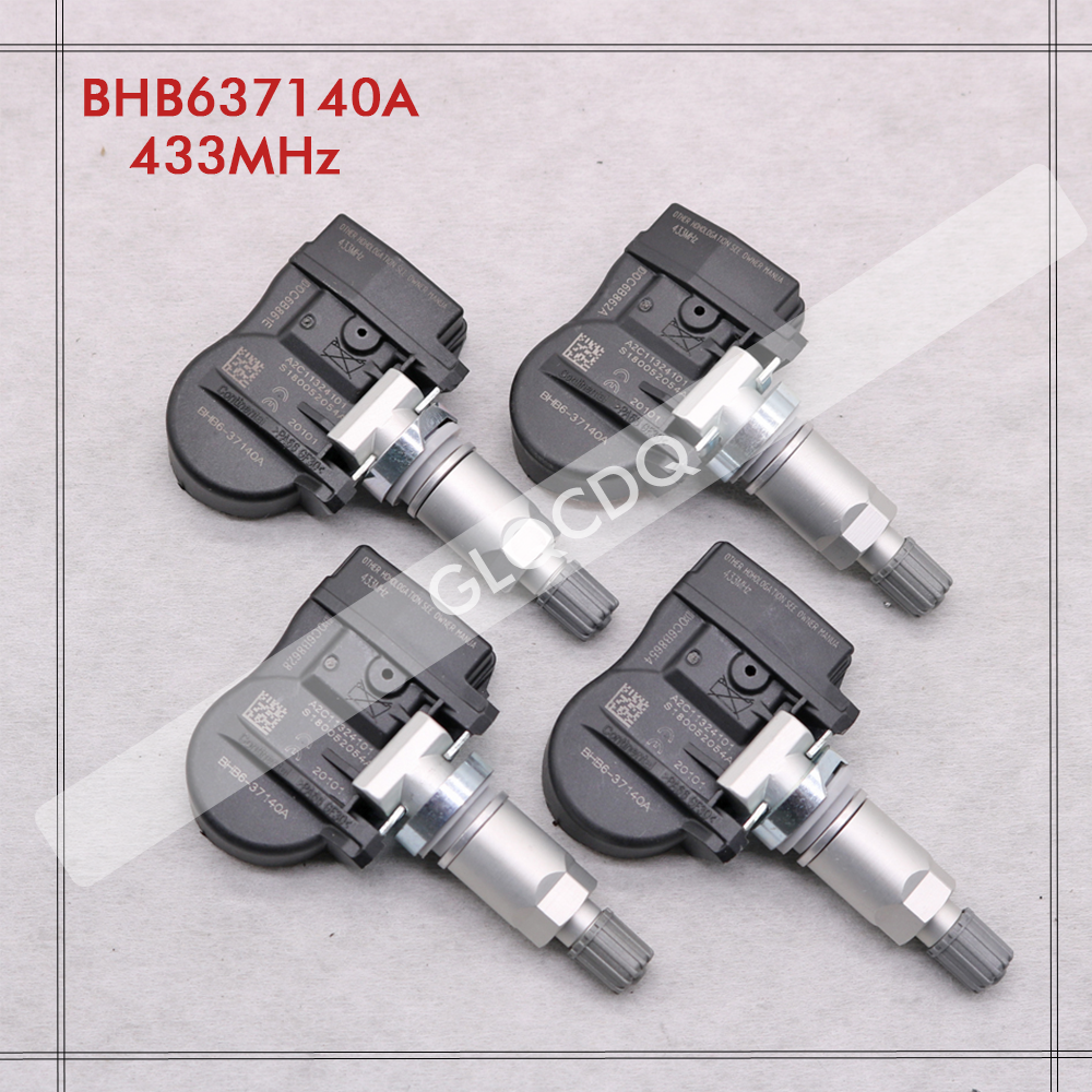 4 Stuks Bandenspanning Sensor Voor Mazda 2 3 5 6 CX-3 CX-5 CX-7 CX-9 MX-5 BHB637140 BHB637140A GS1D37140 433 Mhz