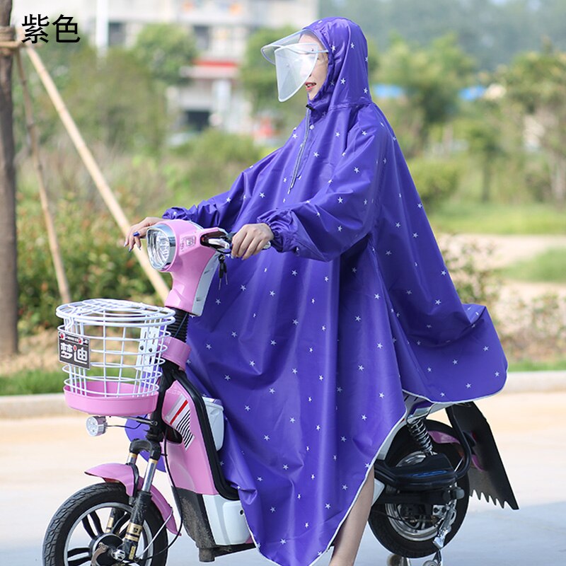 Waterproof Nylon Raincoat Women Plastic Hiking Outdoor Overall Ladies Hooded Raincoat Long Impermeable Ladies Rain Coat JJ60YY: F