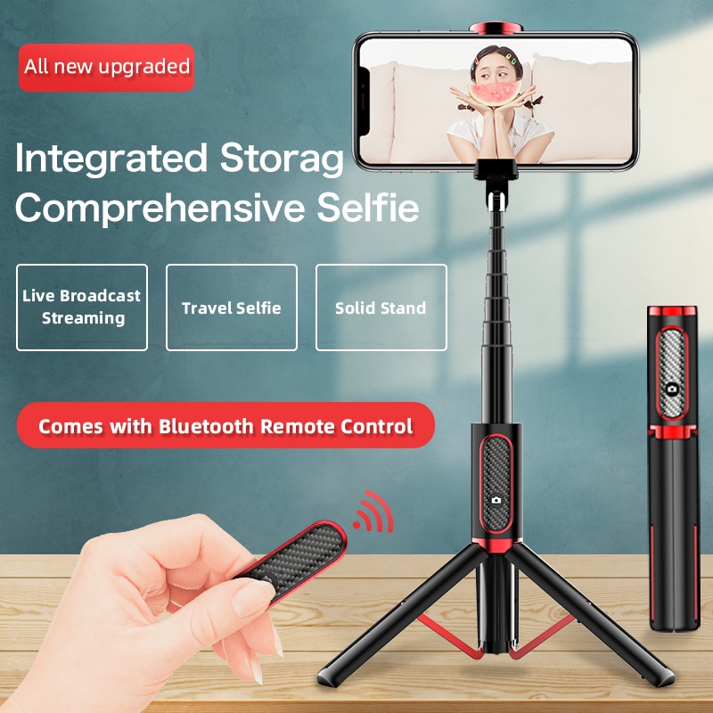 UJU Selfie Stick Tripod Portable One-Piece Universal Multifunction Mini Bluetooth Remote Control Desktop Live Boardcast Stand