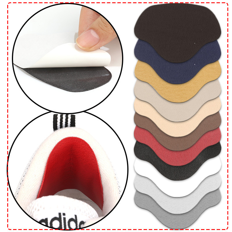 Plantillas con parche para zapatos deportivos, almohadillas antidesgaste para pies, plantilla protectora para el talón, pegatina trasera, tamaño ajustable, 4 Uds.
