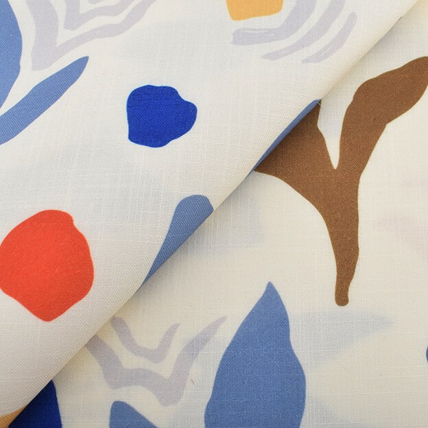 Tegneserie papegøyeserie, trykt bomullslinstoff for gjør-det-selv quilting og sy sofa, duk, gardin, veske, putemateriale: C 1 stk