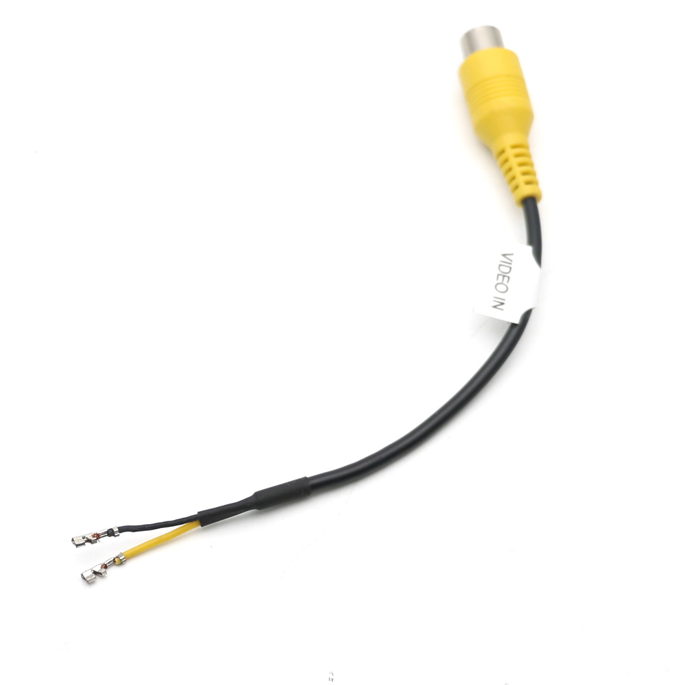 Universal DIY 4 6 8 10 12 Pin RCA Audio Video Wire Harness Camera AUX AV IN Out Cable Adapter Wiring Connector Android Car Radio: Yellow