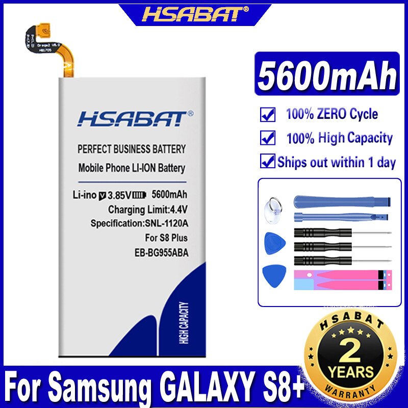 Top Brand HSABAT Battery for Samsung Galaxy S6 S7 S8 S9 S10 S20 (S6 S7 EDGE) (S6 EDGE S8 S9 S10 S20 Plus) S10 Lite S10 5G: for Samsung S8 Plus