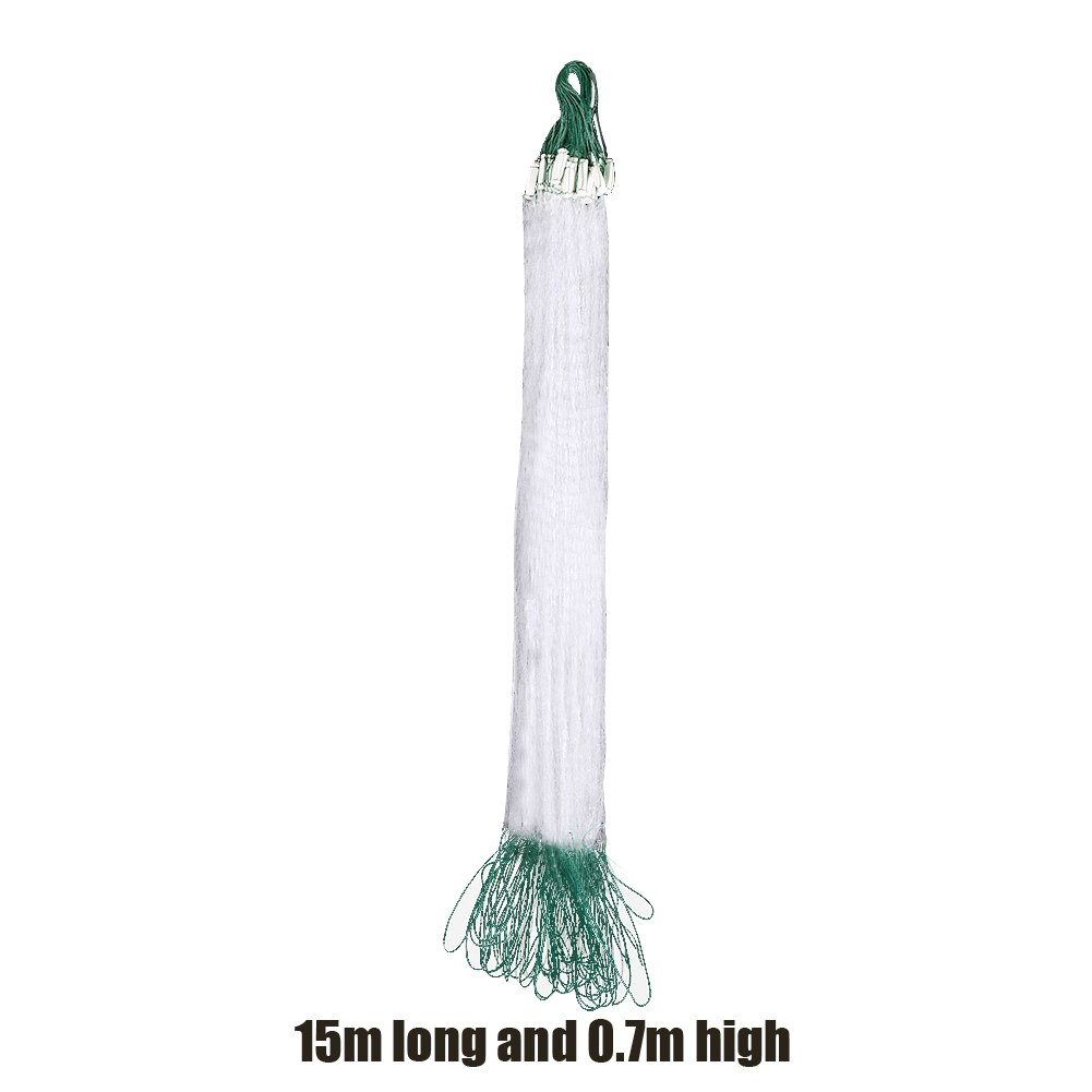Fishing Net Nylon Fish Mesh Trap Three Layer Monofilament Gill Net Netting Outdoor Throw Catch Fishing Network Accessories: 15m