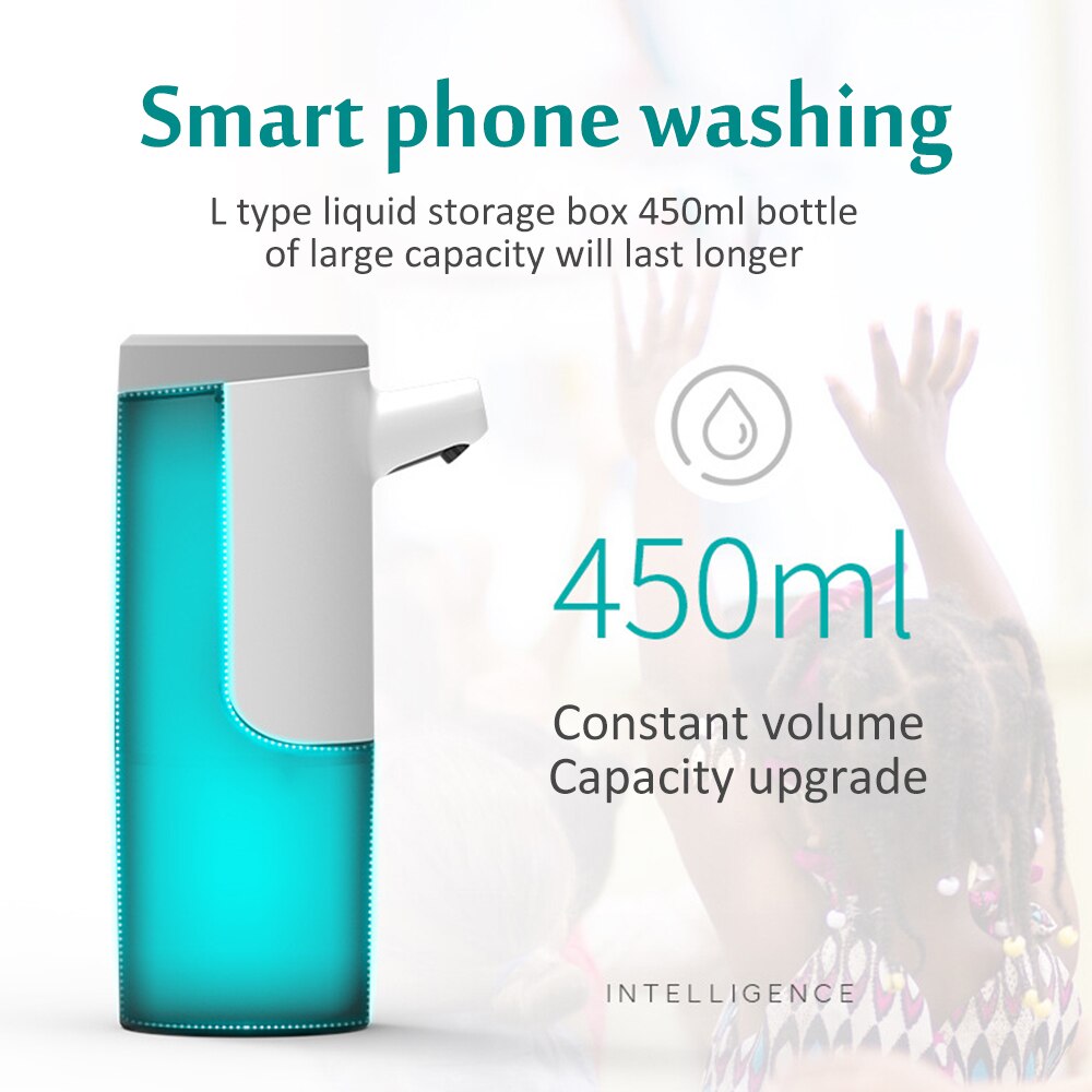 Automatic Soap Dispenser 450ML Kitchen Bathroom Touchless Antibacterial disinfectant Intelligent Induction Foam Dispenser