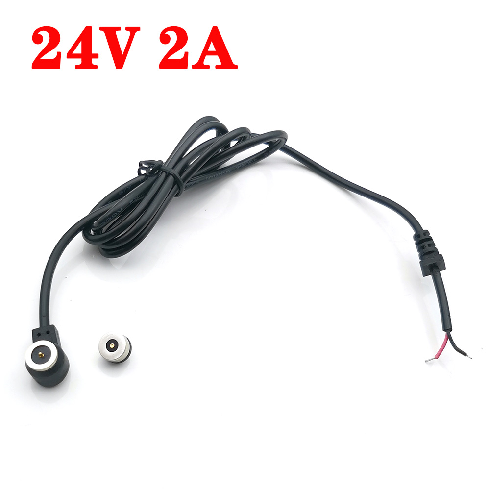 1 Set Adapter Charging Cable Magnet Spring-Loaded Pogo Pin Connector Fast Charging Magnetic Data Cable 24V 2A Power Cord