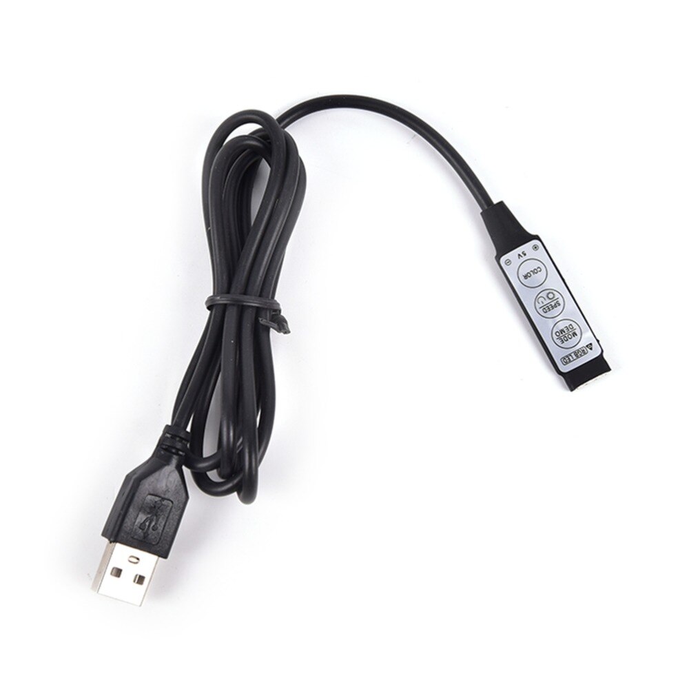 Dc 5v 6a 30w usb ledet rgb kontroller mini 3 nøkkel fjernkontroll mørkere til 5v rgb ledet stripe lys