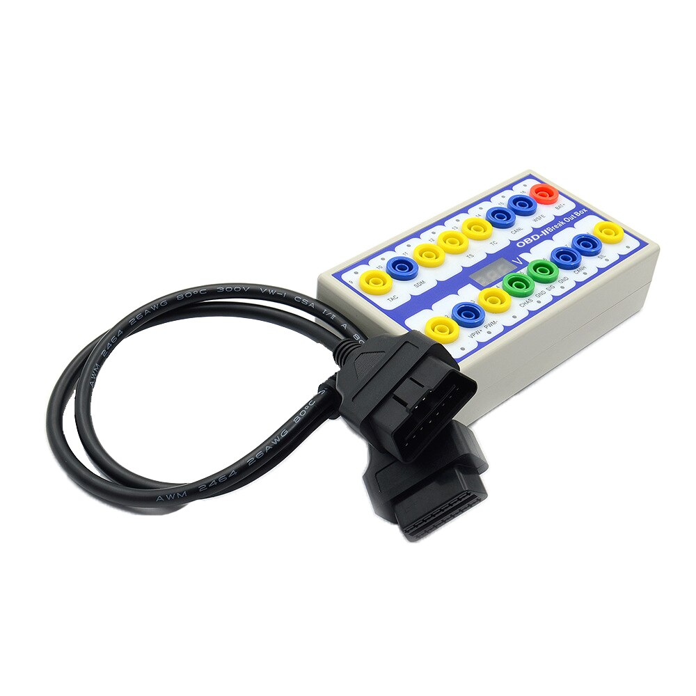 Auto Car OBD-2 Break Out Box On-Board Diagnostics Breakout Box OBD-II Protocol Detector Diagnostic Connector