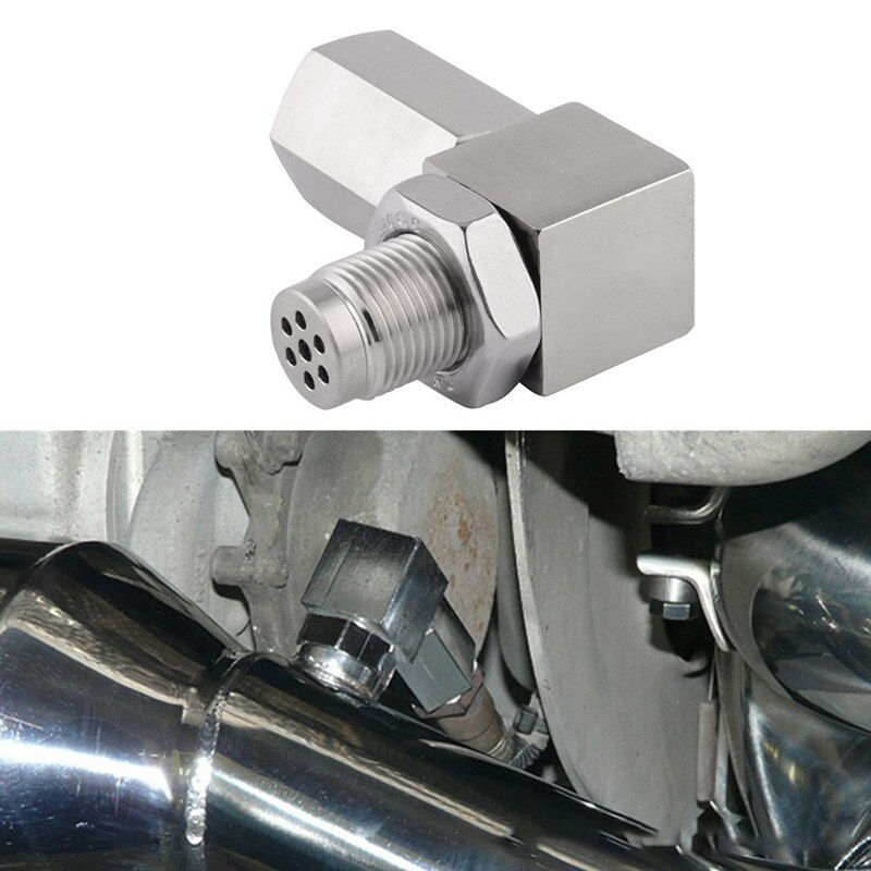 Universal Oxygen Sensor Extender 90 Degree 02 Bung Extension Catalytic Converter O2 Oxygen Sensor Spacer