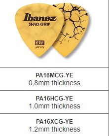 IBANEZ Grip Wizard Series Sand Grip Crack Plectrum For Electric Acoustic Guitar Pick, 1/piece